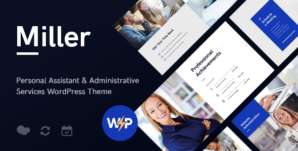Miller 1.3.4 - Personal Assistant & Administrative Services WordPress Theme