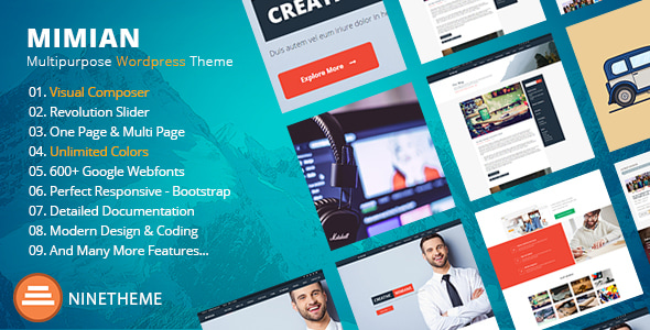 Mimian 3.0 - Business WordPress Onepage