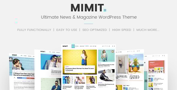 Mimit 1.2.4 - Ultimate News & Magazine WordPress Theme