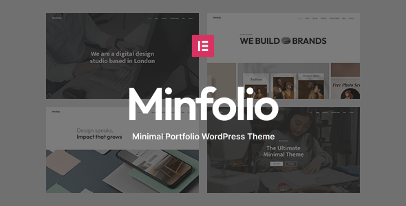 Minfolio - Minimal Agency Portfolio and Personal Portfolio WordPress Theme