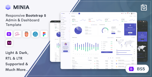 Minia 2.4.0 - Bootstrap 5 Admin & Dashboard Template
