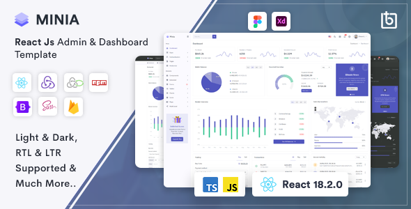 Minia 2.4.0 - React Admin & Dashboard Template