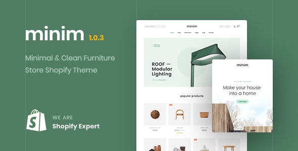 Minim  Minimal & Clean Furniture Store Shopify Theme (Mobile Friendly)