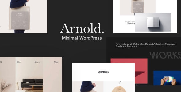 Minimal Portfolio WordPress Theme 4 - Arnold.