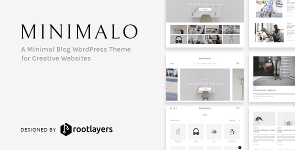 Minimalo 1.0.8 - A Minimal Blog WordPress Theme for Creative Websites
