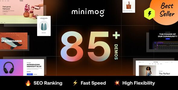 Minimog 5.0 Next-gen Multipurpose Shopify theme grade-A