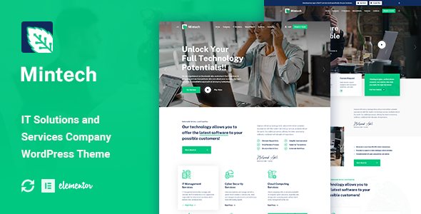 Mintech 1.0.4 - IT Solutions & Services WordPress Theme