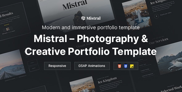 Mistral - Photography & Creative Portfolio Template