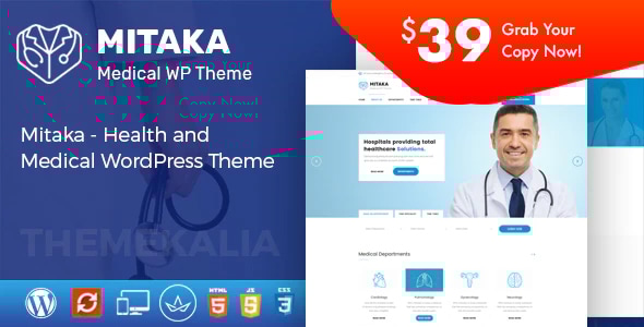 Mitaka 2.1 - Medical WordPress Theme