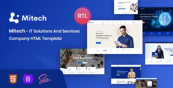 Mitech 4.4.1 - IT Solutions And Services Company HTML Template