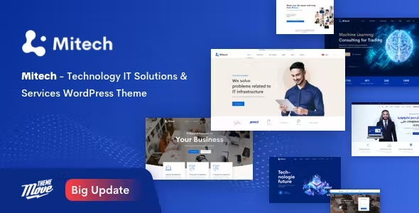 Mitech 5.0 - Technology IT Solutions & Services WordPress Theme