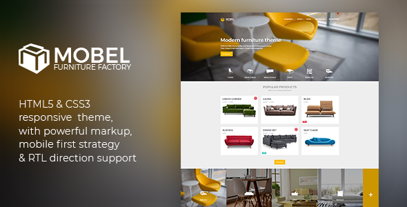 Mobel 2.2 - Furniture HTML Template