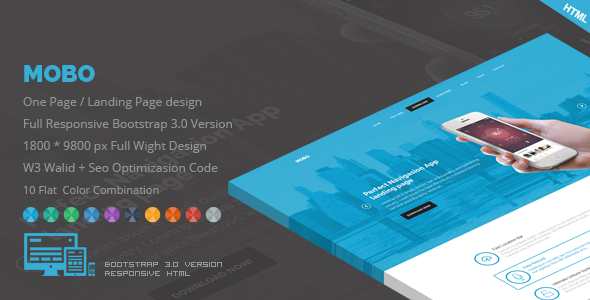Mobo 3.0 - One Page App Landing Page