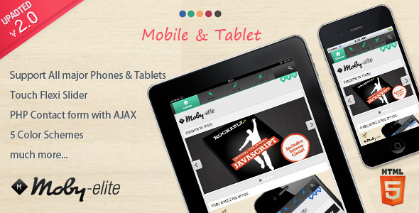 Moby elite 2.0 - Mobile Template