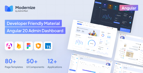 Modernize 6.0.0 - Angular 20 Admin Dashboard