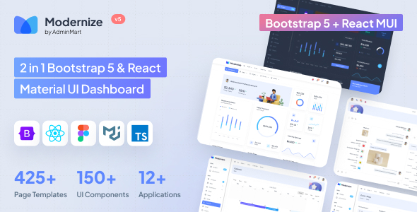 Modernize 5.0 - Bootstrap 5 & React MUI Admin Dashboard