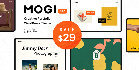 Mogi 1.2.3 - A Creative Portfolio  Agency WordPress Theme