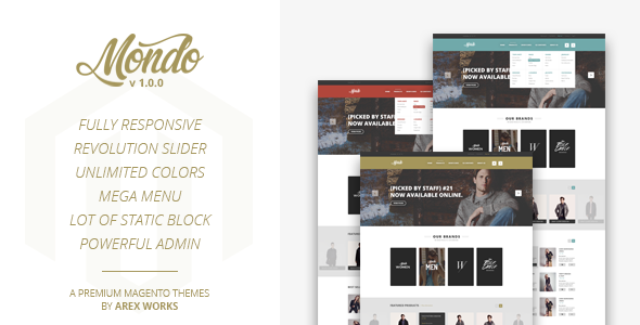 Mondo 0.1 - responsive magento theme
