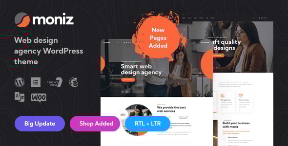 Moniz 1.2 - Web Design Agency WordPress Theme