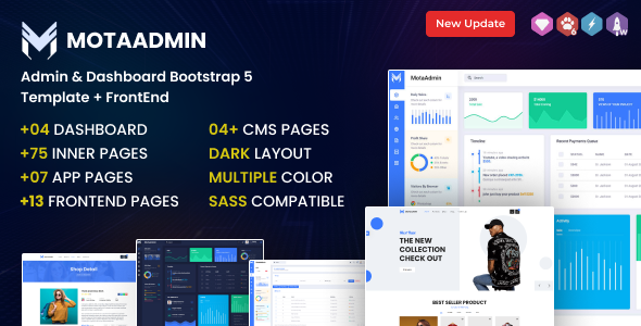 MotaAdmin - Bootstrap Admin & Dashboard Template  Frontend HTML
