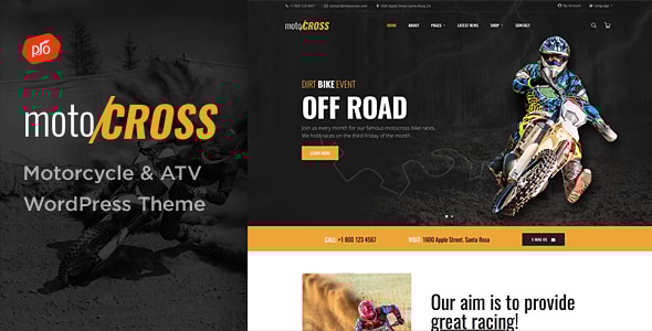 motoCROSS 2.7 - Motorcycle & ATV WordPress Theme
