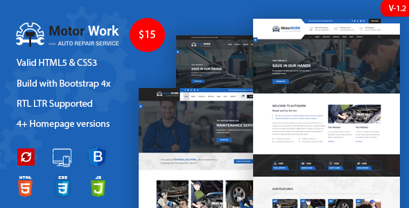 Motor Expert  Auto Mechanic & Car Repair HTML Template