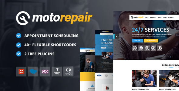 Motorepair 1.7 - Car Mechanics WordPress Theme
