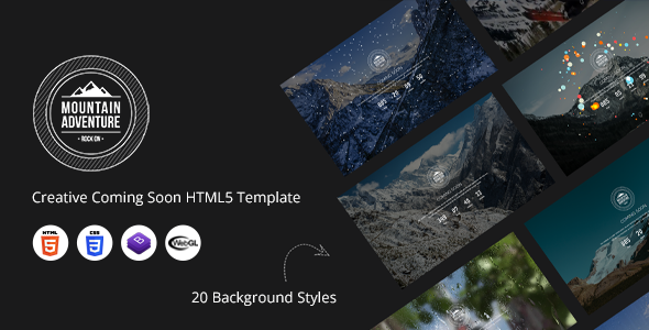 Mountain 5.3.3 - Creative Coming Soon HTML5 Template