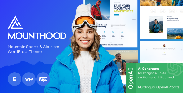 Mounthood 2.10 - A Modern Ski and Snowboard School WordPress Theme