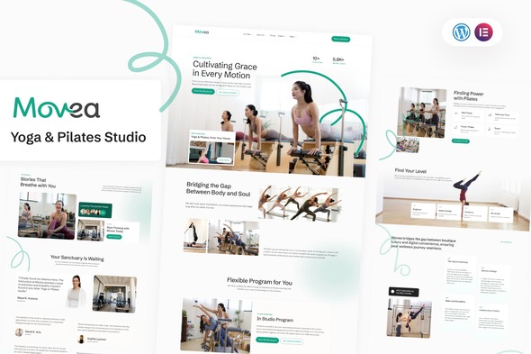 Movea - Yoga & Pilates Studio Elementor Template Kit