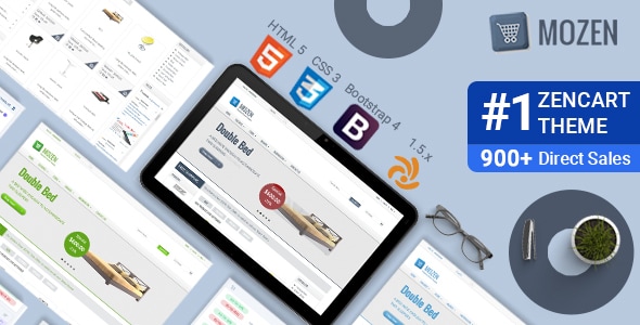 Mozen 1.5.8 - Responsive Zencart Template