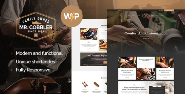 Mr. 1.3.4 - Cobbler  Shoe & Footwear Repairing WordPress Theme