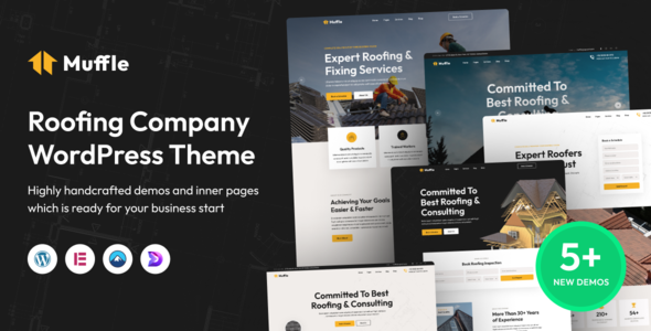 Muffle 1.1.1 - Roofing Company WordPress Theme