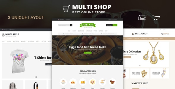 Multi Shop 3.0.4 - OpenCart 2 & 3 Responsive Theme