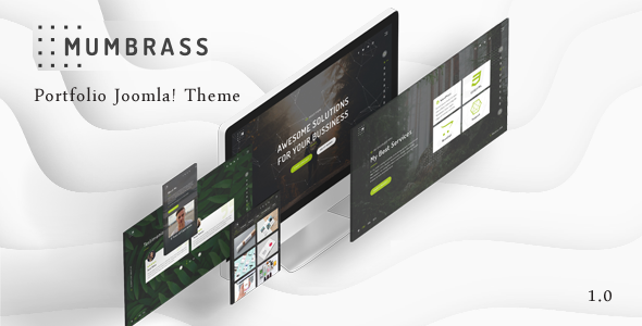 Mumbrass 3.9 - Full Screen Personal Portfolio Joomla Template