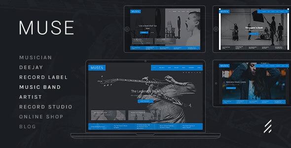 Muse 9.6 - Music WordPress Theme