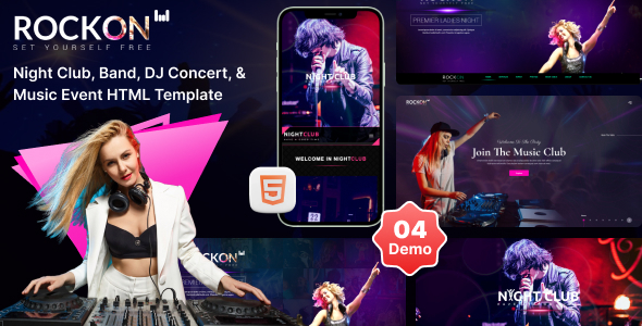 Music Club 1.2 - Night Club HTML Template