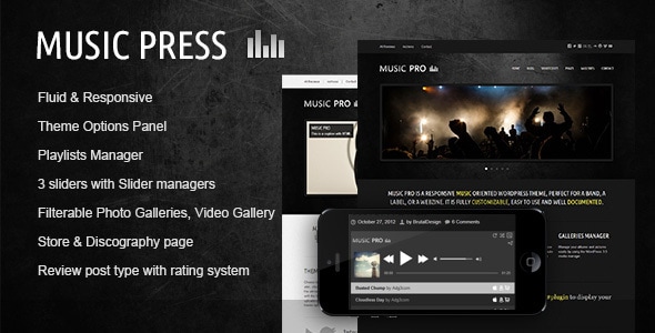 MusicPress 3.5 A Timeless Audio Theme