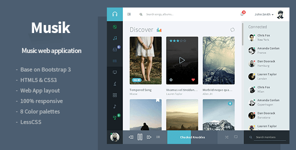 Musik 1.0.1 - Music Web Application Template