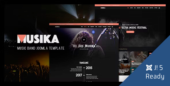 Musika 2.0.2 - Music Festival & Band Joomla 5 Template