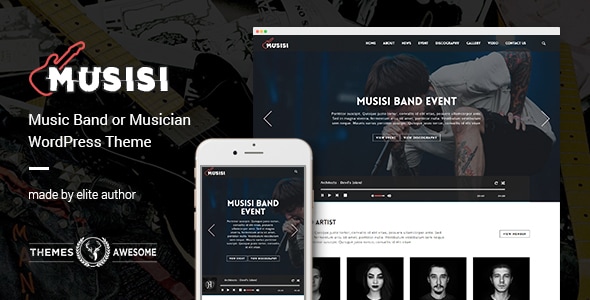 Musisi 5.8.11 - WordPress Themes for Musicians and Bands