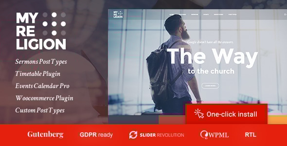 My Religion 1.5 Church & Charity WordPress Theme