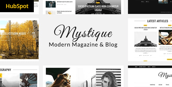 Mystique Blog Magazine WordPress Theme