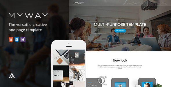 Myway 12 Onepage Bootstrap Parallax Retina Template