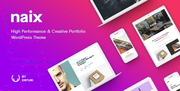 Naix 1.7.3 - Creative & High Performance Portfolio WordPress Theme
