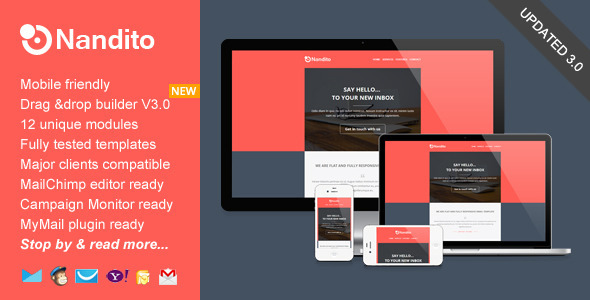 Nandito 3.0 - Flat Responsive Email Template