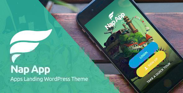 NapApp 1.4.3 - WordPress App Landing Page