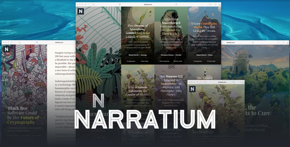 Narratium 1.2.7 - WordPress Theme for Authors