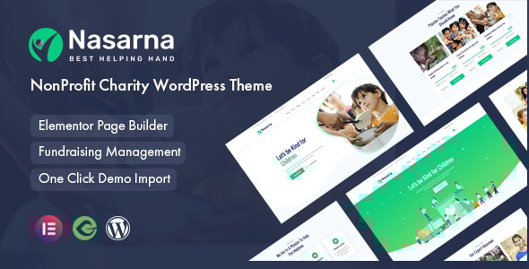 Nasarna 2.0.3 - NonProfit Charity WordPress Theme