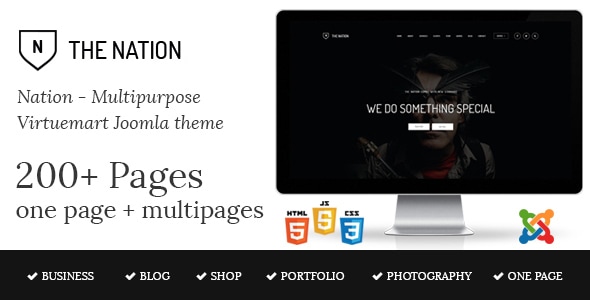 Nation 1.6 - Multipurpose Virtuemart Joomla Template